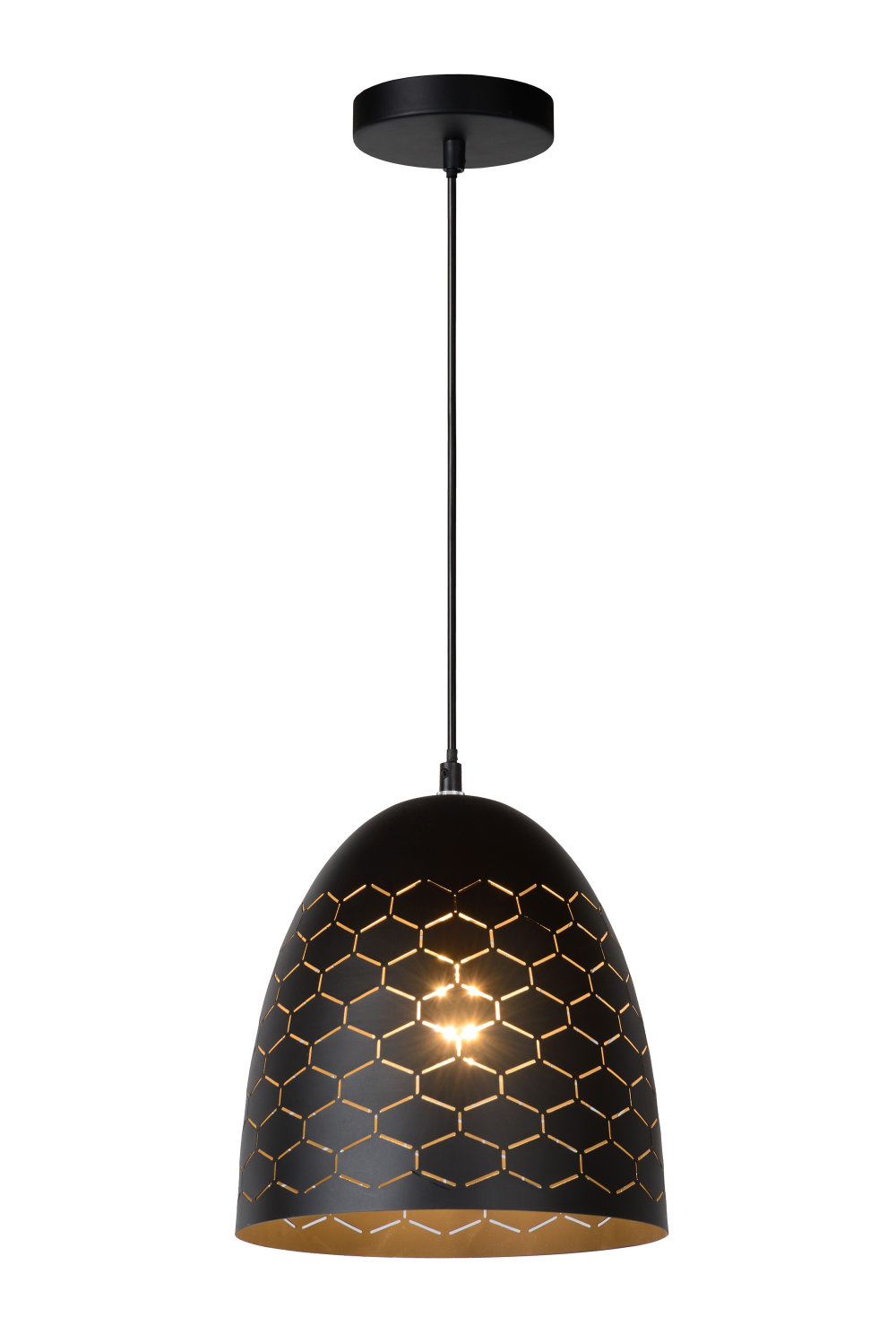 Lucide GALLA - Hanglamp - Ø 25 cm - 1xE27 - Zwart Lucide GALLA - Hanglamp - Ø 25 cm - 1xE27 - Zwart