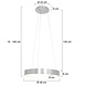 Steinhauer Hanglamp Ringlede Ø 48 cm 2695 zilver Steinhauer Hanglamp Ringlede Ø 48 cm 2695 zilver
