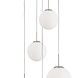 Steinhauer Hanglamp bollique Ø 60 cm 7376 staal Steinhauer Hanglamp bollique Ø 60 cm 7376 staal