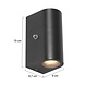Steinhauer Buitenlamp Logan rond incl. LED dag nacht sensor zwart Steinhauer Buitenlamp Logan rond incl. LED dag nacht sensor zwart