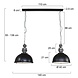 Steinhauer Hanglamp industrieel 7979 zwart Steinhauer Hanglamp industrieel 7979 zwart