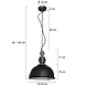 Steinhauer Hanglamp industrieel bikkel 7978zw zwart Steinhauer Hanglamp industrieel bikkel 7978zw zwart