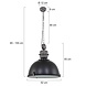 Steinhauer Hanglamp bikkelxxl 7834zw zwart Steinhauer Hanglamp bikkelxxl 7834zw zwart