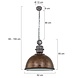 Steinhauer Hanglamp bikkelxxl 7834b bruin Steinhauer Hanglamp bikkelxxl 7834b bruin