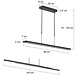 Steinhauer Hanglamp motion LED 7970zw zwart Steinhauer Hanglamp motion LED 7970zw zwart