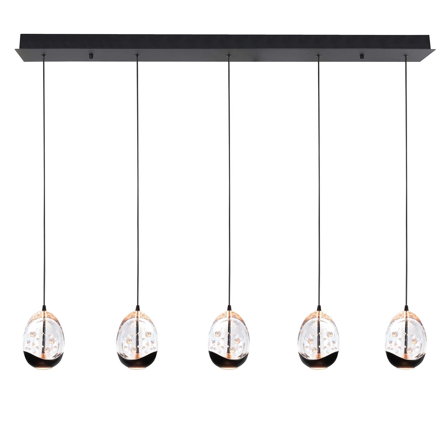 Hanglamp Clear Egg 5 Lichts Led