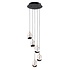 Hanglamp Clear Egg 5 lichts Ø 30 cm helder-zwart Hanglamp Clear Egg 5 lichts Ø 30 cm helder-zwart