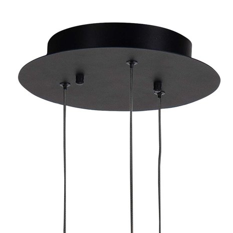 Highlight Hanglamp Clear Egg 3 lichts Ø 25 cm helder-zwart Highlight Hanglamp Clear Egg 3 lichts Ø 25 cm helder-zwart