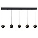 Highlight Hanglamp Singapore 5 lichts L 110 cm zwart Highlight Hanglamp Singapore 5 lichts L 110 cm zwart
