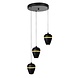 Highlight Hanglamp Kobe 3 lichts Ø 30 cm zwart Highlight Hanglamp Kobe 3 lichts Ø 30 cm zwart