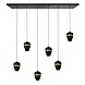 Highlight Hanglamp Kobe -2e kans- 6 lichts L 116 cm zwart Highlight Hanglamp Kobe -2e kans- 6 lichts L 116 cm zwart