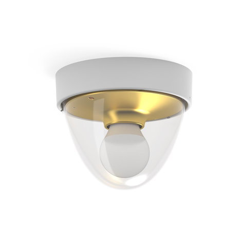 Nowodvorski Buitenlamp Nook Ø 18 cm goud wit Nowodvorski Buitenlamp Nook Ø 18 cm goud wit