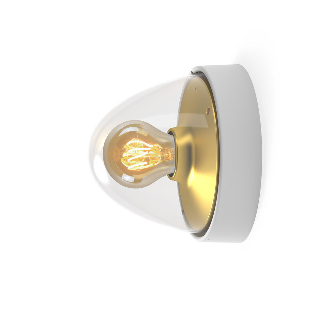 Nowodvorski Buitenlamp Nook Ø 18 cm goud wit Nowodvorski Buitenlamp Nook Ø 18 cm goud wit