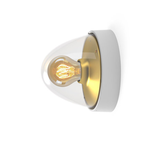 Nowodvorski Buitenlamp Nook Ø 18 cm goud wit Nowodvorski Buitenlamp Nook Ø 18 cm goud wit