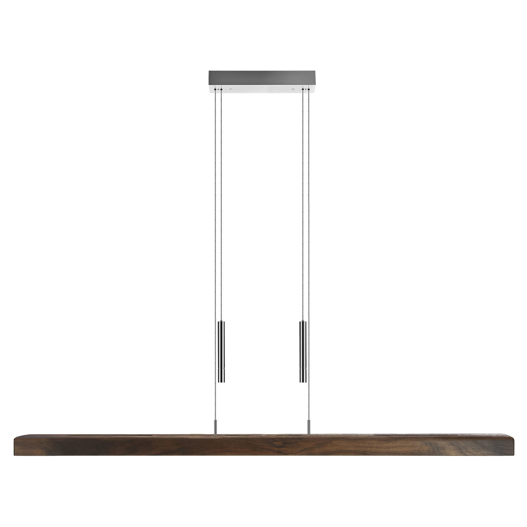 Herzblut Hanglamp Leonora Dim 160 cm notenhout