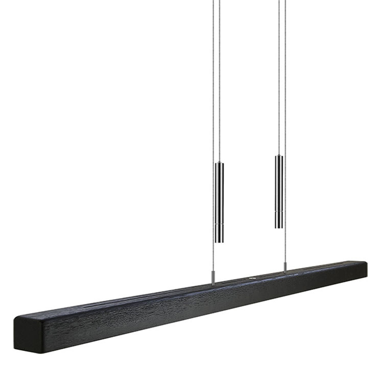 Herzblut Hanglamp Leonora Dim 160 cm zwart hout
