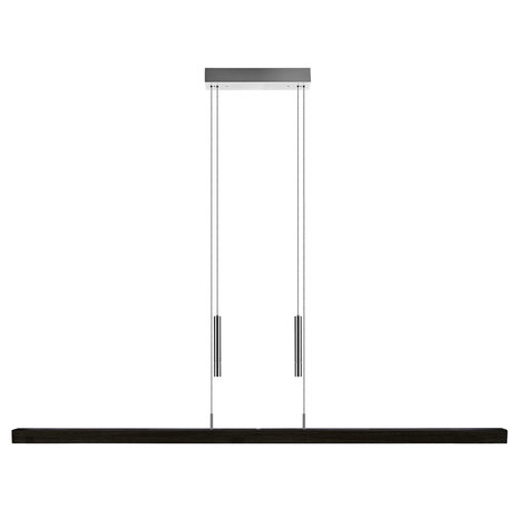 Herzblut Hanglamp Leonora Dim 160 cm zwart hout