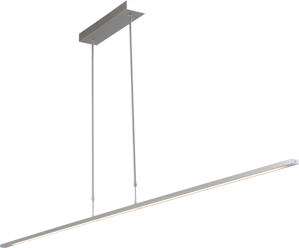 Masterlight Hanglamp Real 2 LED 160 cm mat chroom Masterlight Hanglamp Real 2 LED 160 cm mat chroom