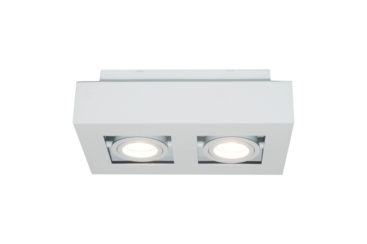 Artdelight Spot Bosco 2 lichts L 25 cm B 14 cm wit Artdelight Spot Bosco 2 lichts L 25 cm B 14 cm wit