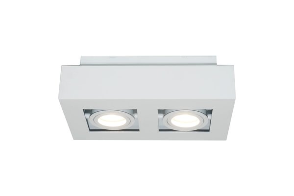 Artdelight Spot Bosco 2 lichts L 25 cm B 14 cm wit Artdelight Spot Bosco 2 lichts L 25 cm B 14 cm wit