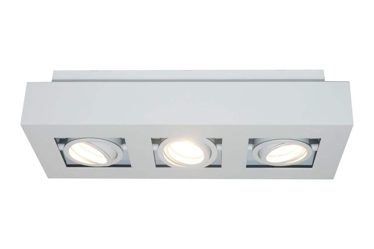 Artdelight Spot Bosco 3 lichts L 36 cm B 14 cm wit Artdelight Spot Bosco 3 lichts L 36 cm B 14 cm wit