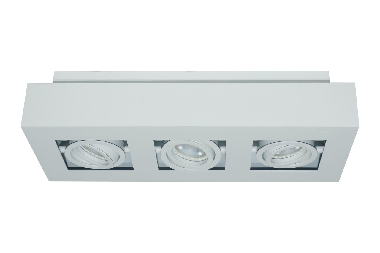 Artdelight Spot Bosco 3 lichts L 36 cm B 14 cm wit Artdelight Spot Bosco 3 lichts L 36 cm B 14 cm wit