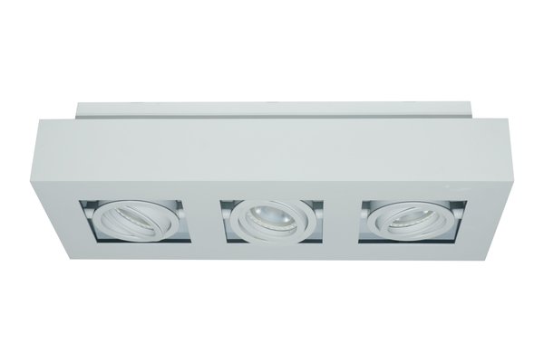 Artdelight Spot Bosco 3 lichts L 36 cm B 14 cm wit Artdelight Spot Bosco 3 lichts L 36 cm B 14 cm wit