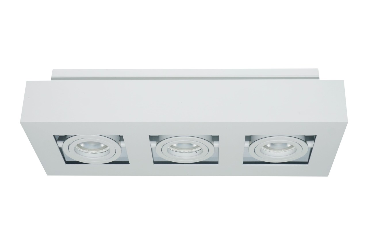 Artdelight Spot Bosco 3 lichts L 36 cm B 14 cm wit Artdelight Spot Bosco 3 lichts L 36 cm B 14 cm wit