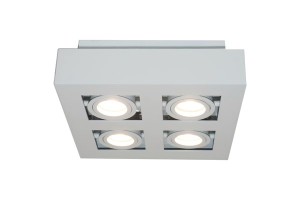 Artdelight Spot Bosco 4 lichts L 25 cm B 25 cm wit