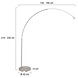 Steinhauer Booglamp Sparkled light 7268 staal Steinhauer Booglamp Sparkled light 7268 staal