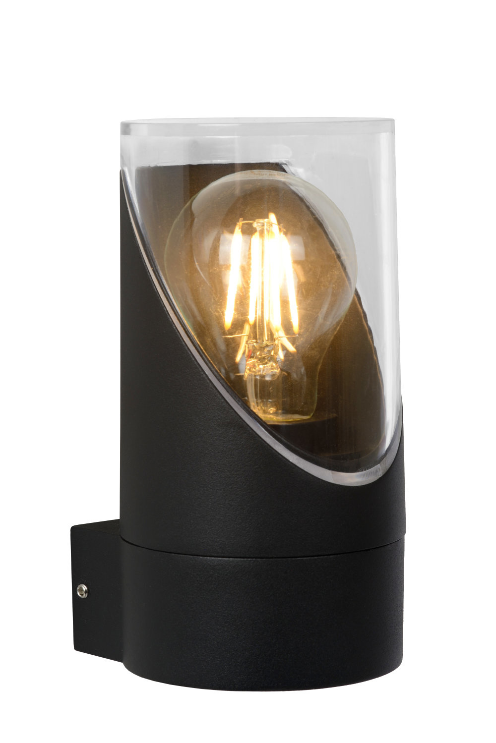 Lucide NORMAN Wandlamp Buiten-Zwart-Ø9-1xE27-15W-IP65