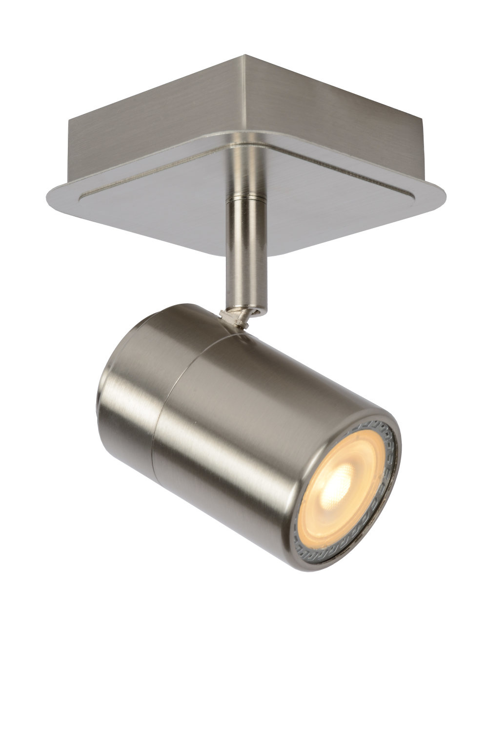 Lucide LENNERT - Plafondspot - LED Dimb. - GU10 - 1x5W 3000K - Mat chroom Lucide LENNERT - Plafondspot - LED Dimb. - GU10 - 1x5W 3000K - Mat chroom