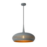Lucide RAYCO - Hanglamp - Ø 45 cm - 1xE27 - Grijs