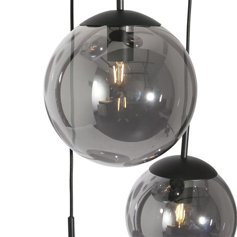 Steinhauer Hanglamp bollique Ø 40 cm 3 lichts 3123 zwart