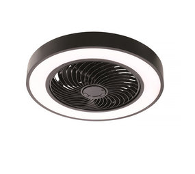 Freelight Plafondventilator Fiato Ø 50 cm zwart