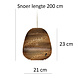 Think Paper Hanglamp Binky 210 Ø 21 cm bruin Think Paper Hanglamp Binky 210 Ø 21 cm bruin