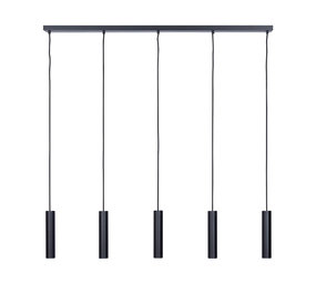 Ztahl Hanglamp Salerno 5 lichts L 120 cm zwart Ztahl Hanglamp Salerno 5 lichts L 120 cm zwart