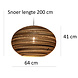 Think Paper Hanglamp Lazy 640 Ø 64 cm bruin Think Paper Hanglamp Lazy 640 Ø 64 cm bruin