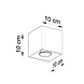Sollux Plafondlamp Quad beton Sollux Plafondlamp Quad beton