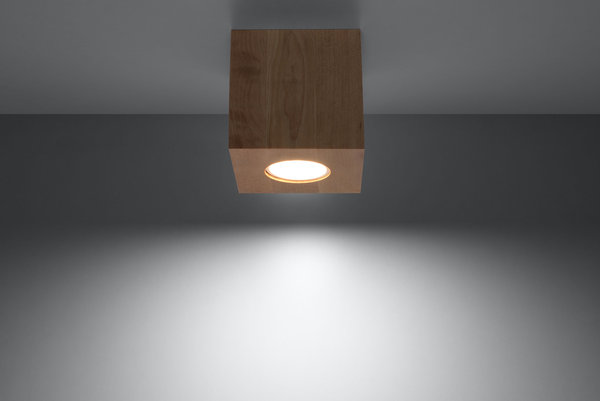 Sollux Plafondlamp Quad hout Sollux Plafondlamp Quad hout