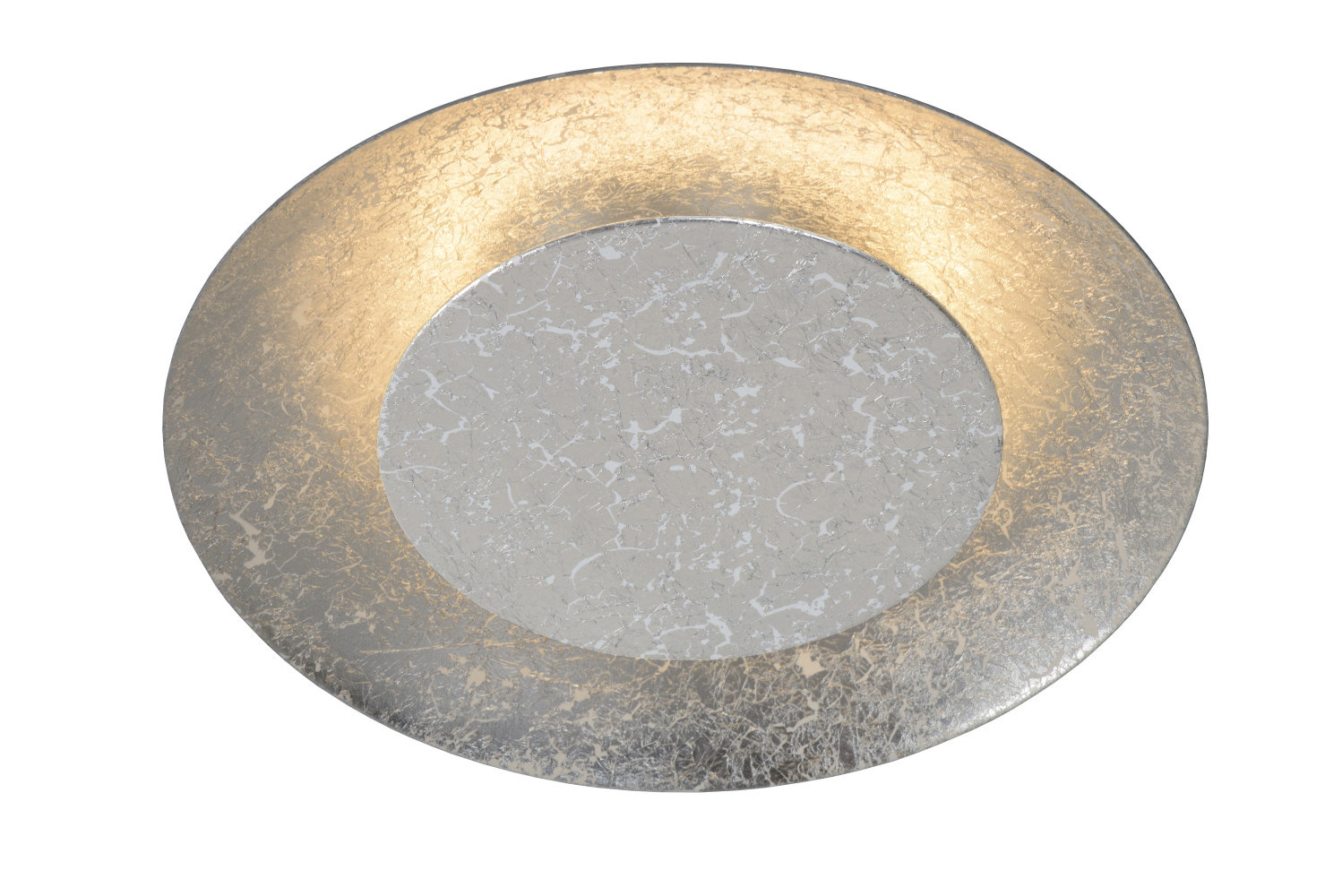 Lucide FOSKAL - Plafonnière - Ø 21,5 cm - LED - 1x6W 2700K - Zilver