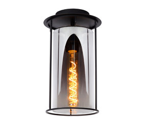 Lucide DOUNIA - Plafonnière - Ø 17 cm - 1xE27 - Zwart Lucide DOUNIA - Plafonnière - Ø 17 cm - 1xE27 - Zwart