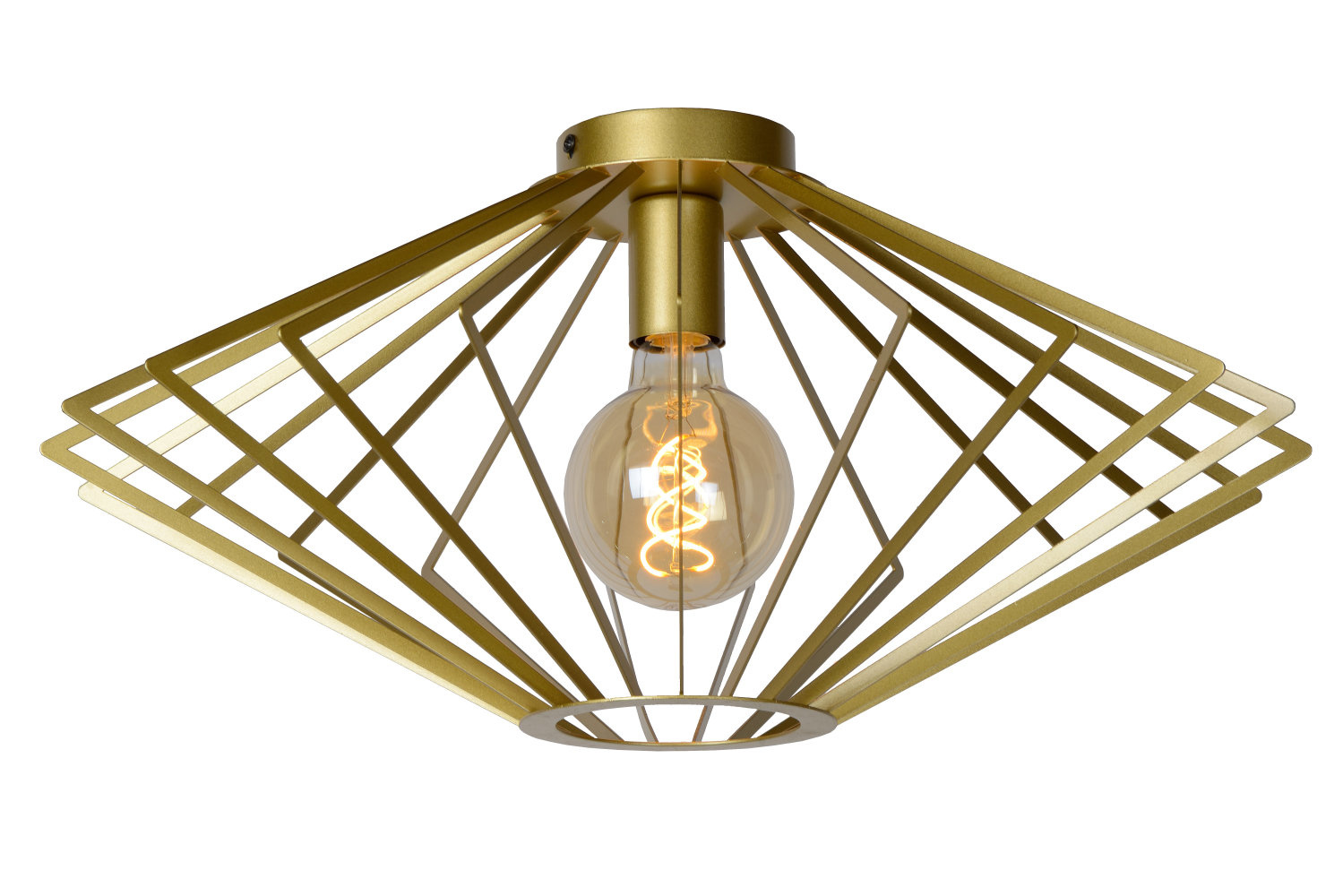 Lucide DIAMOND - Plafonnière - Ø 52 cm - 1xE27 - Mat Goud / Messing Lucide DIAMOND - Plafonnière - Ø 52 cm - 1xE27 - Mat Goud / Messing