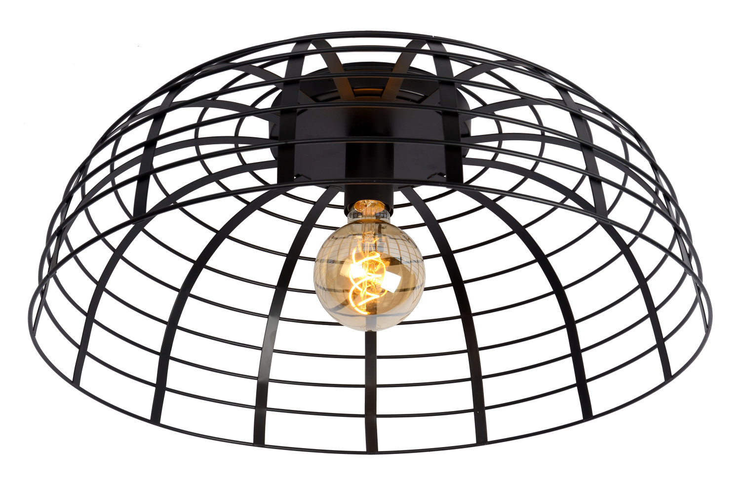 Lucide ELODIE - Plafonnière - Ø 56 cm - 1xE27 - Zwart Lucide ELODIE - Plafonnière - Ø 56 cm - 1xE27 - Zwart
