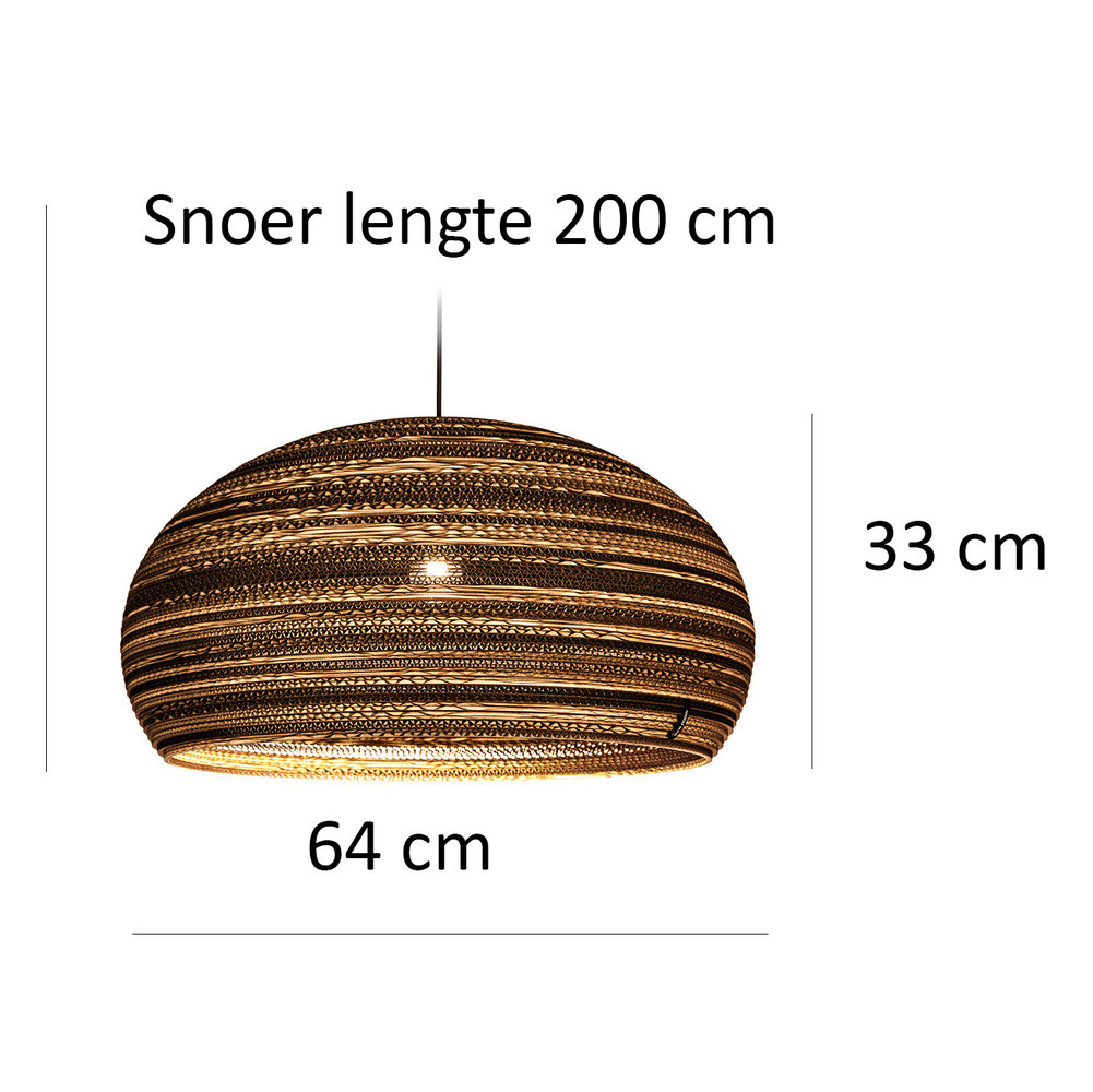 Ø Paper bruin 64 Think 640 cm Dandy TP-DA640-Z Hanglamp