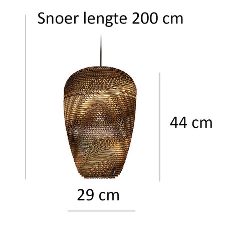 Think Paper Hanglamp Baggy 290  Ø 29 cm bruin Think Paper Hanglamp Baggy 290  Ø 29 cm bruin