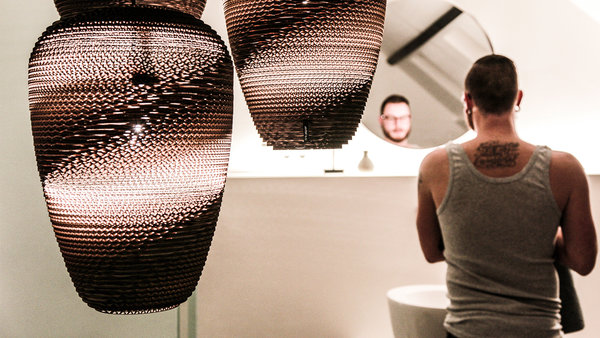 Think Paper Hanglamp Baggy 290  Ø 29 cm bruin Think Paper Hanglamp Baggy 290  Ø 29 cm bruin