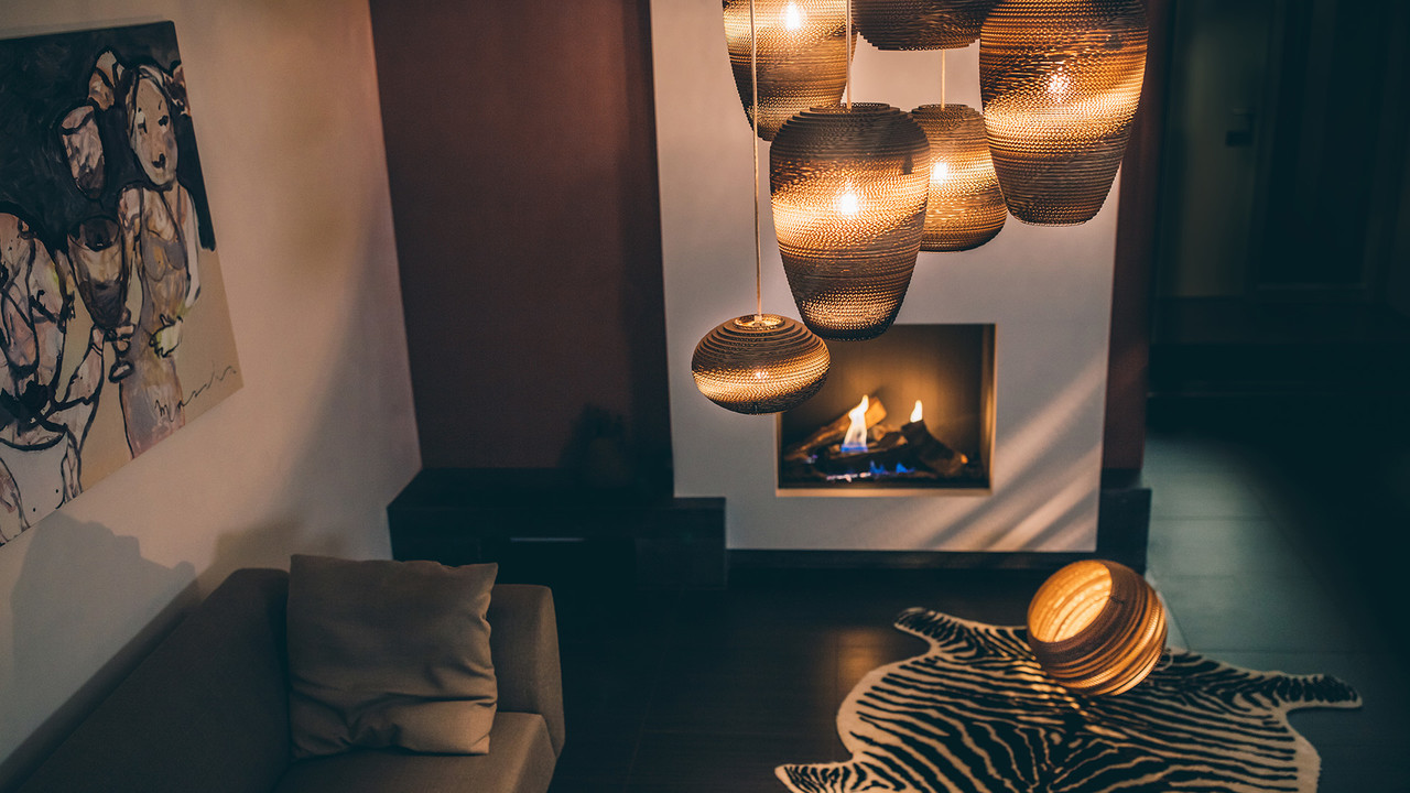 Think Paper Hanglamp Baggy 290  Ø 29 cm bruin Think Paper Hanglamp Baggy 290  Ø 29 cm bruin