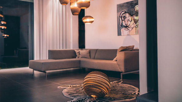 Think Paper Tafellamp Globe 290  Ø 29 cm bruin Think Paper Tafellamp Globe 290  Ø 29 cm bruin