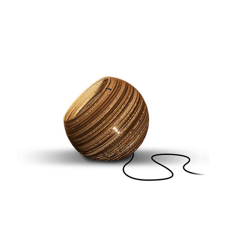 Think Paper Tafellamp Globe 290  Ø 29 cm bruin Think Paper Tafellamp Globe 290  Ø 29 cm bruin
